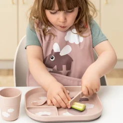 Done By Deer Foodie inddelt tallerken Happy clouds Pudder- Service