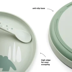 Done By Deer Foodie tallerken Croco Grøn- Service