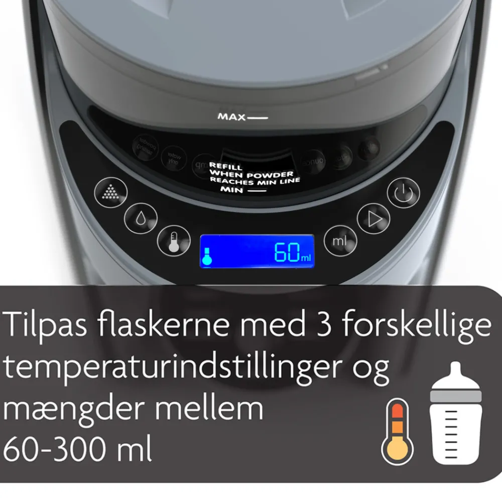 Baby Brezza Formula Pro Advanced Slate- Tilberedning & Rengøring