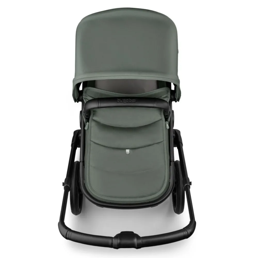 Bugaboo Fox 5 Renew complete - Black/forest green- Kombivogne Med Ergonomiske Sæder