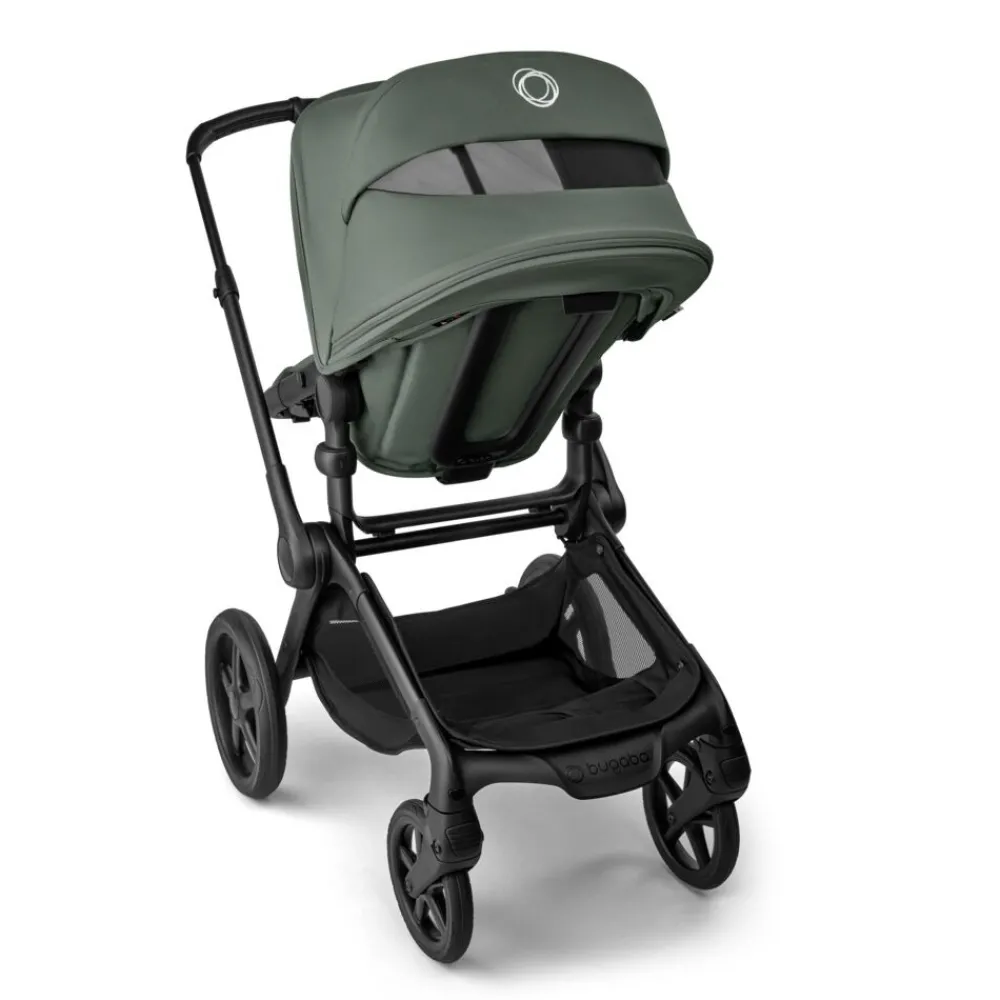Bugaboo Fox 5 Renew complete - Black/forest green- Kombivogne Med Ergonomiske Sæder