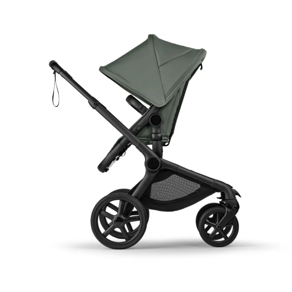 Bugaboo Fox 5 Renew complete - Black/forest green- Kombivogne Med Ergonomiske Sæder