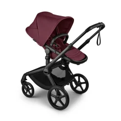 Bugaboo Fox 5 Renew complete - black/dark cherry- Kombivogne Med Ergonomiske Sæder