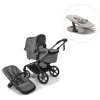 Bugaboo Fox 5 Renew complete inkl. Giraffe bouncer - moon grey/polar white- Vognpakker