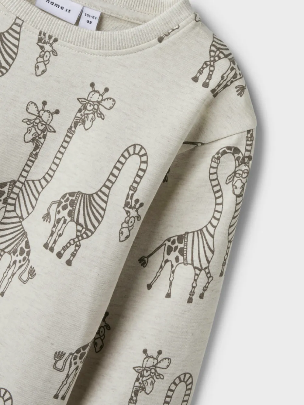 NAME IT Freddie ls reg sweat - PEYOTE MEL- Cardigans, Veste & Trøjer