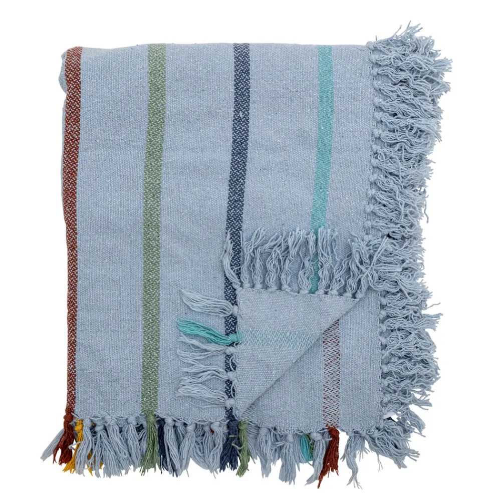 Bloomingvillemini Frey Plaid, Blå-Børn Tæpper