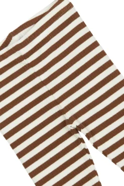 The New Siblings Fro Rib Leggings - Toffee striped- Leggings