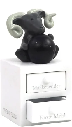 Kids By Friis Første tand/hårlok - vædderen-Børn Smykkeskrin