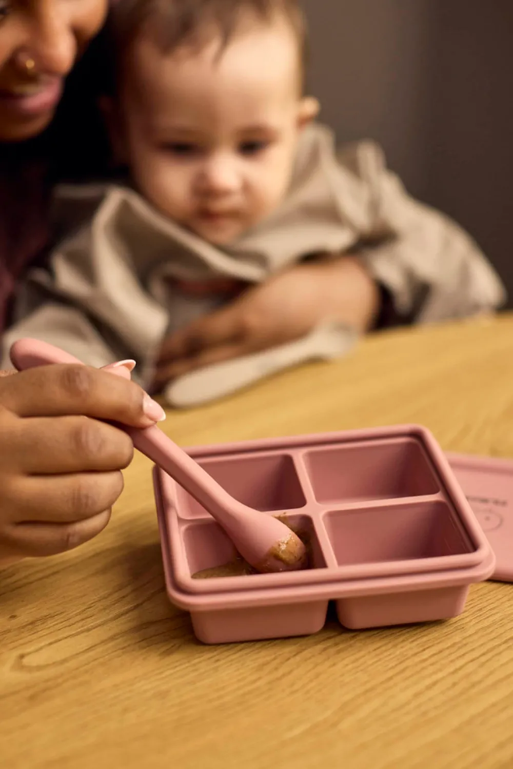 Filibabba Frysebakke til babymad 4x65 ml - 2-pak - Rose Mix- Madopbevaring