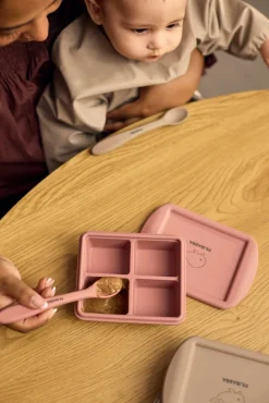 Filibabba Frysebakke til babymad 4x65 ml - 2-pak - Rose Mix- Madopbevaring