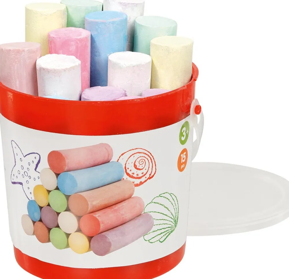 Goki Gadekridt i spand - 15 stk.- Leg I Haven