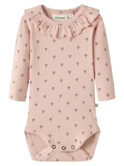 Lil' Atelier Gago Kis Langærmet Body - Cameo Rose- Bodystocking Langærmet