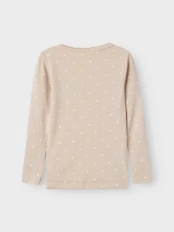 Lil' Atelier Gago langærmet slim top noos - GRAY MORNING- Bluser