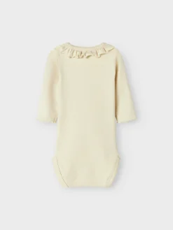 Lil' Atelier Gayo Koj Langærmet Body - Turtledove- Bodystocking Langærmet