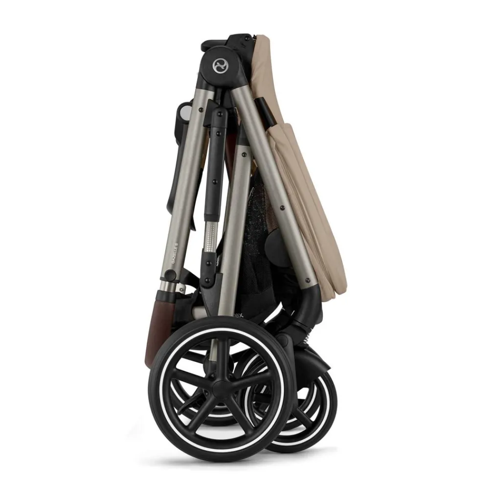 Cybex Gazelle S - almond beige- Søskende/Tvillingevogne|Klapvogne Med Flade Sæder