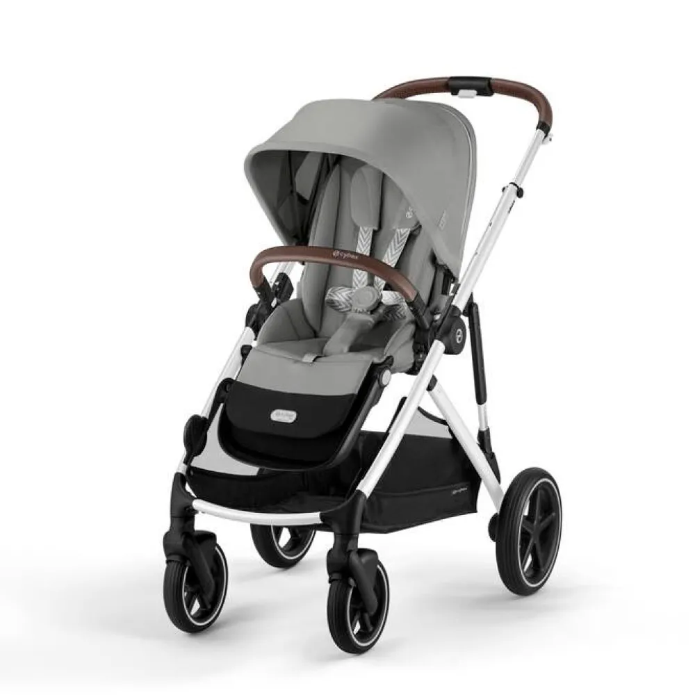 Cybex Gazelle S - Stone Grey- Søskende/Tvillingevogne|Klapvogne Med Flade Sæder