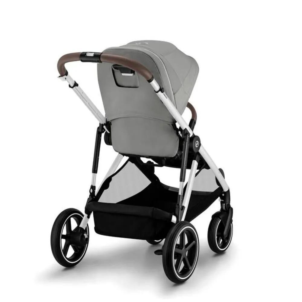 Cybex Gazelle S - Stone Grey- Søskende/Tvillingevogne|Klapvogne Med Flade Sæder