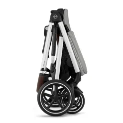 Cybex Gazelle S - Stone Grey- Søskende/Tvillingevogne|Klapvogne Med Flade Sæder