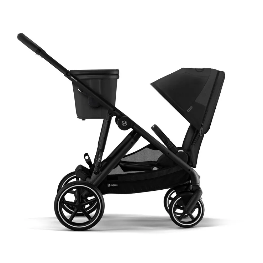 Cybex Gazelle S kombivogn - Moon Black- Kombivogne Med Flade Sæder