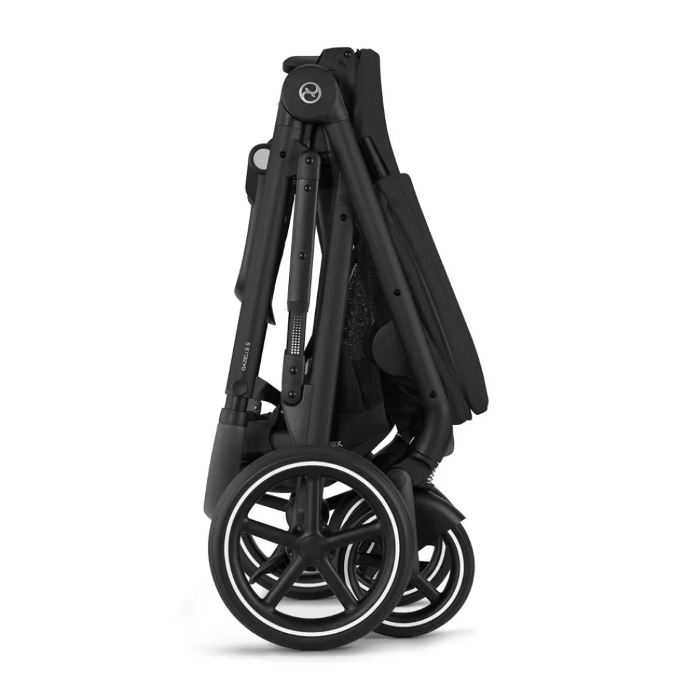 Cybex Gazelle S kombivogn - Moon Black- Kombivogne Med Flade Sæder
