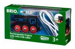 Brio Genopladeligt lokomotiv m/mini USB-kabel- Togbaner & Tog