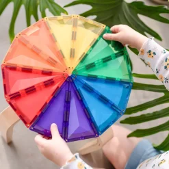 CONNETIX Geometry Pack - magnetsæt 30 dele - rainbow- Magnetlegesæt