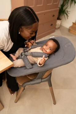 Bugaboo Giraffe højstol - wood/grey-Børn Højstole Uden Tilbehør