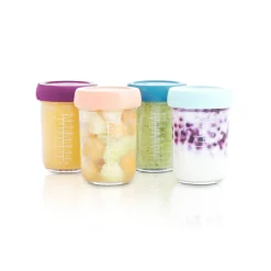 Babymoov Glas madbøtter - 4x 220ml- Madopbevaring