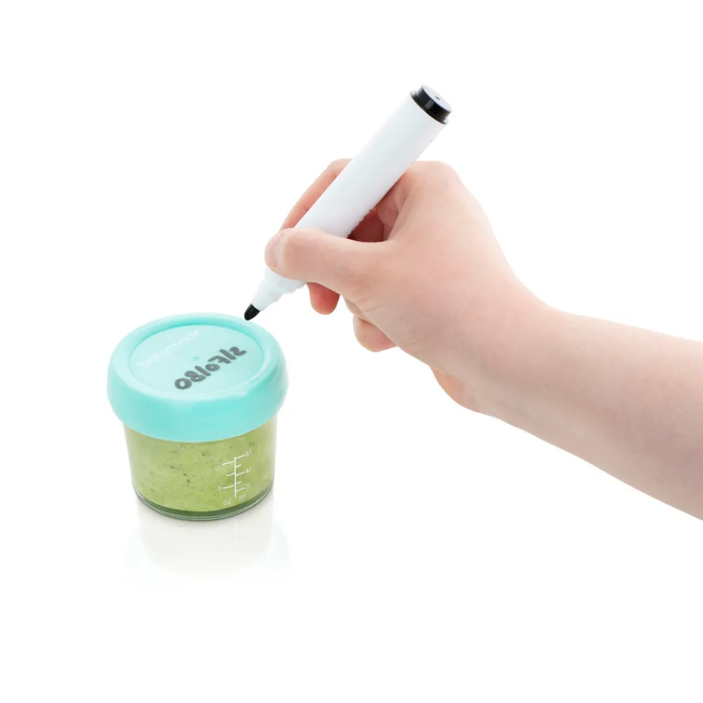 Babymoov Glas madbøtter - 4x 100ml & 4x 220ml- Madopbevaring