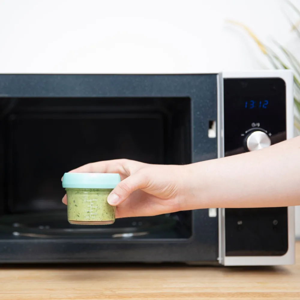 Babymoov Glas madbøtter - 4x 100ml & 4x 220ml- Madopbevaring