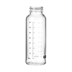 BIBS Glass baby bottle body 240 ml- Sutteflasker