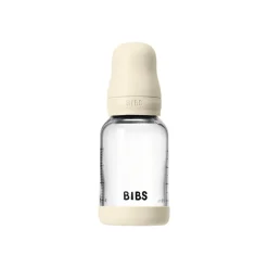 BIBS Glass baby bottle latex 120 ml ivory- Sutteflasker