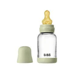 BIBS Glass baby bottle latex 120 ml sage- Sutteflasker