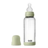 BIBS Glass baby bottle silicone 240 ml sage- Sutteflasker