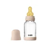 BIBS Glass boheme baby bottle latex 120 ml blush- Sutteflasker