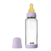BIBS Glass boheme baby bottle latex 240 ml violet sky- Sutteflasker