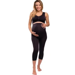 Carriwell Graviditets leggings m. støtte 3/4 længde sort- Leggings/Strømpebukser