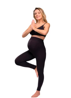 Carriwell Graviditets leggings m. støtte (Recycled) sort s- Leggings/Strømpebukser