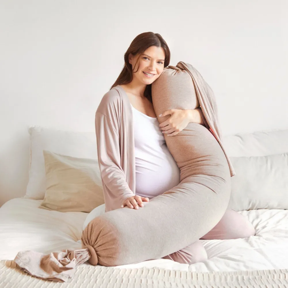 bbhugme Graviditetspude Seashell Beige-Børn Graviditetspuder|Graviditets- & Ammepuder