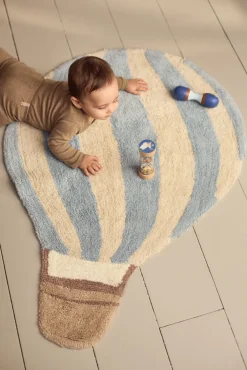 Filibabba Gulvtæppe - Luftballon - Pearl Blue-Børn Gulvtæpper