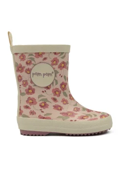 Pompom Gummistøvle AOP - Autumn anemone- Lange Gummistøvler
