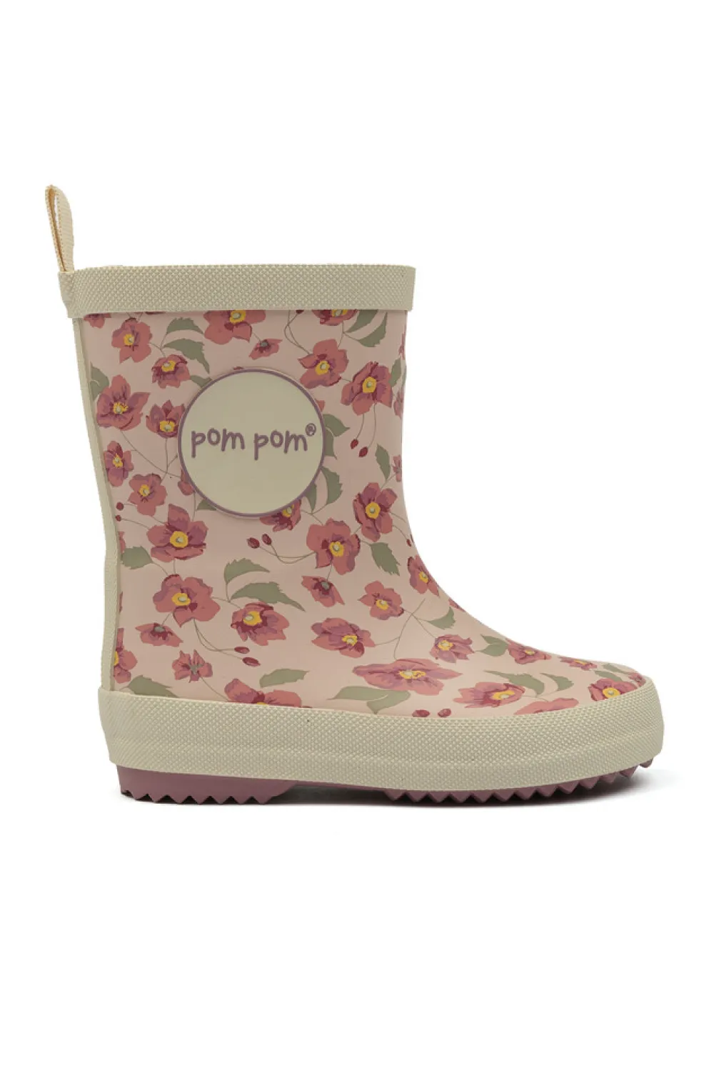 Pompom Gummistøvle AOP - Autumn anemone- Lange Gummistøvler