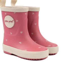 Pompom Gummistøvle AOP - HEART AOP- Lange Gummistøvler
