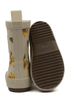 Pompom Gummistøvle AOP - Sunflower- Lange Gummistøvler