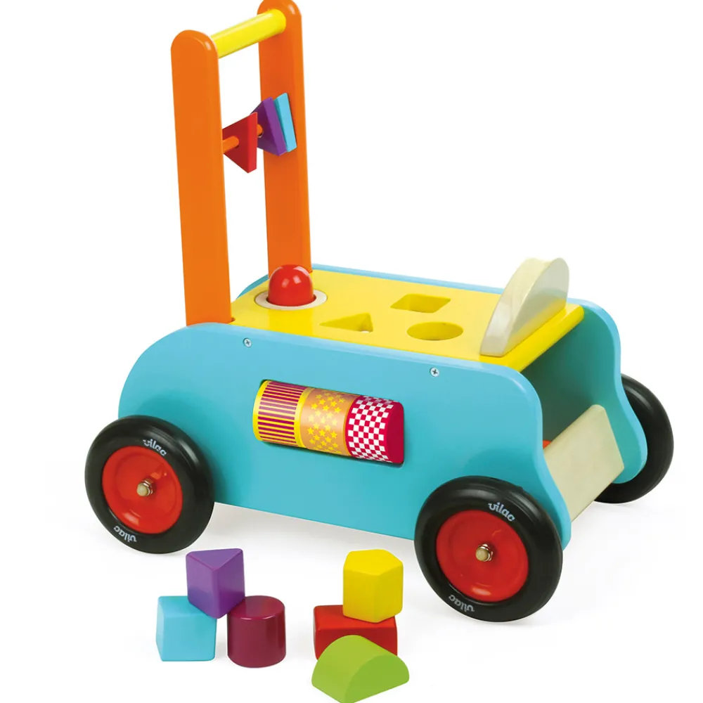 Vilac Gåvogn - 3 i 1- Gåvogne & Aktivitetsborde