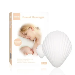 Haakaa brystmassager med vibrator "Muslingskallen"- Plejeartikler Til Mor