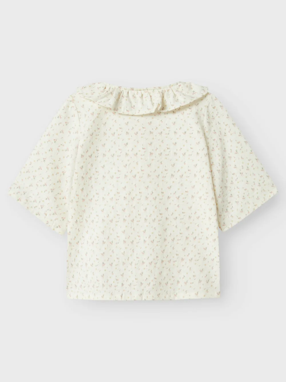 Lil' Atelier Hailey kortærmet løs skjorte - COCO MILK- Skjorter