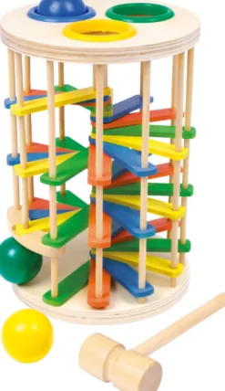 SMALL FOOT Hammer Tårn - Vindeltrappe- Trælegetøj