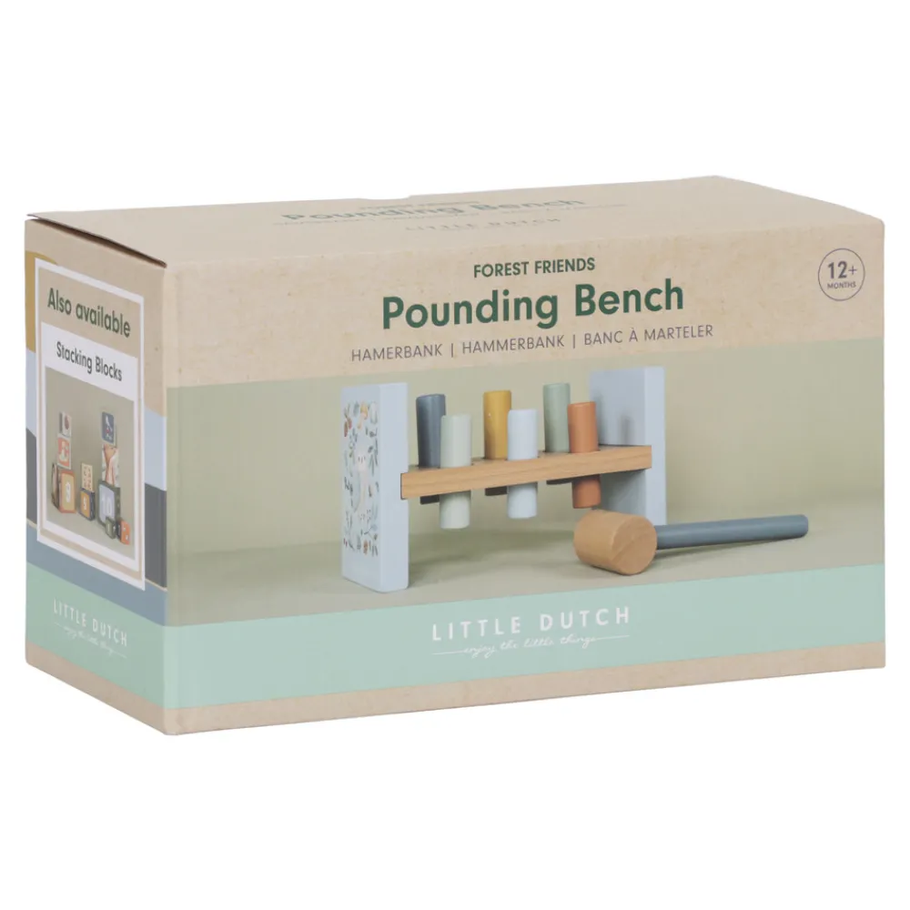 Little Dutch Hammerbræt - Forest Friends- Aktivitetslegetøj|Trælegetøj
