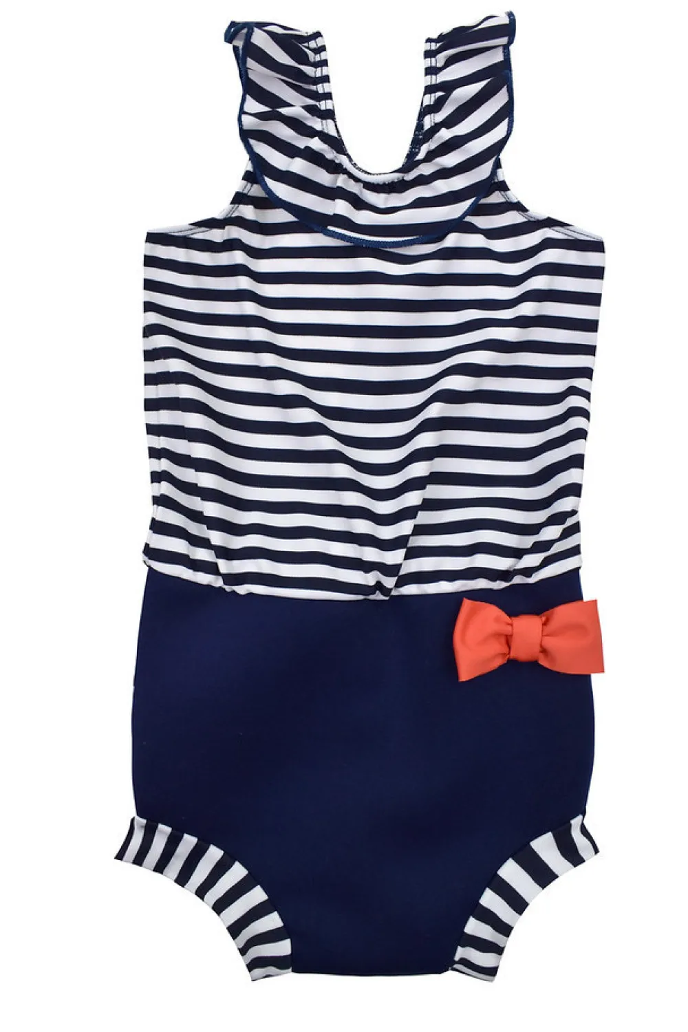 Splash About Happy nappy costume - Navy stripe- Blebadebukser|Badedragter & Bikinier